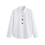 Blusa in Cotone Bianco