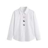 Blusa in Cotone Bianco