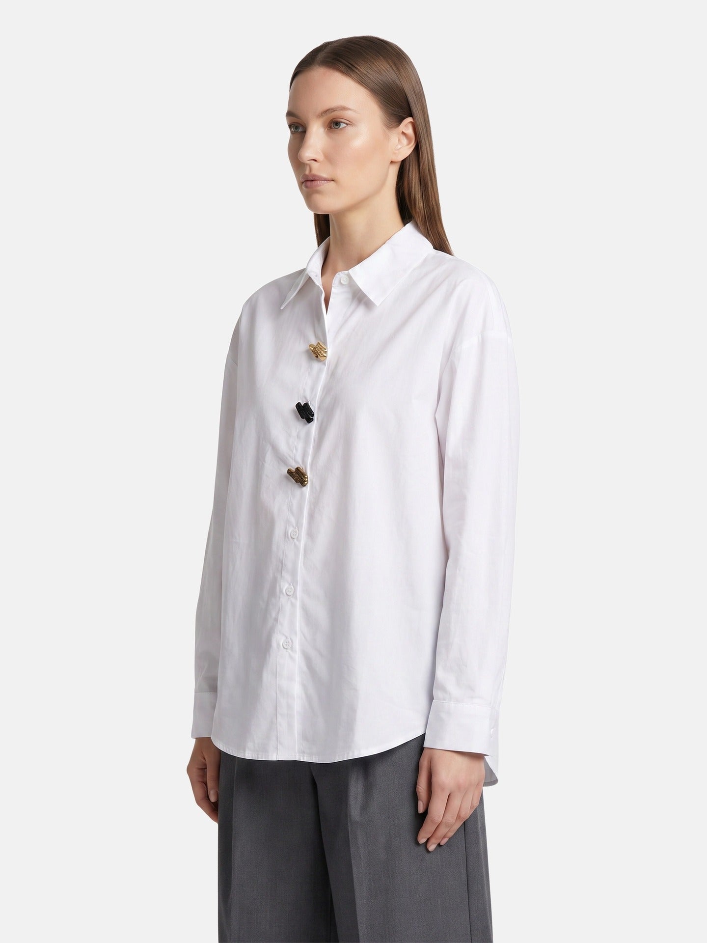 Blusa in Cotone Bianco