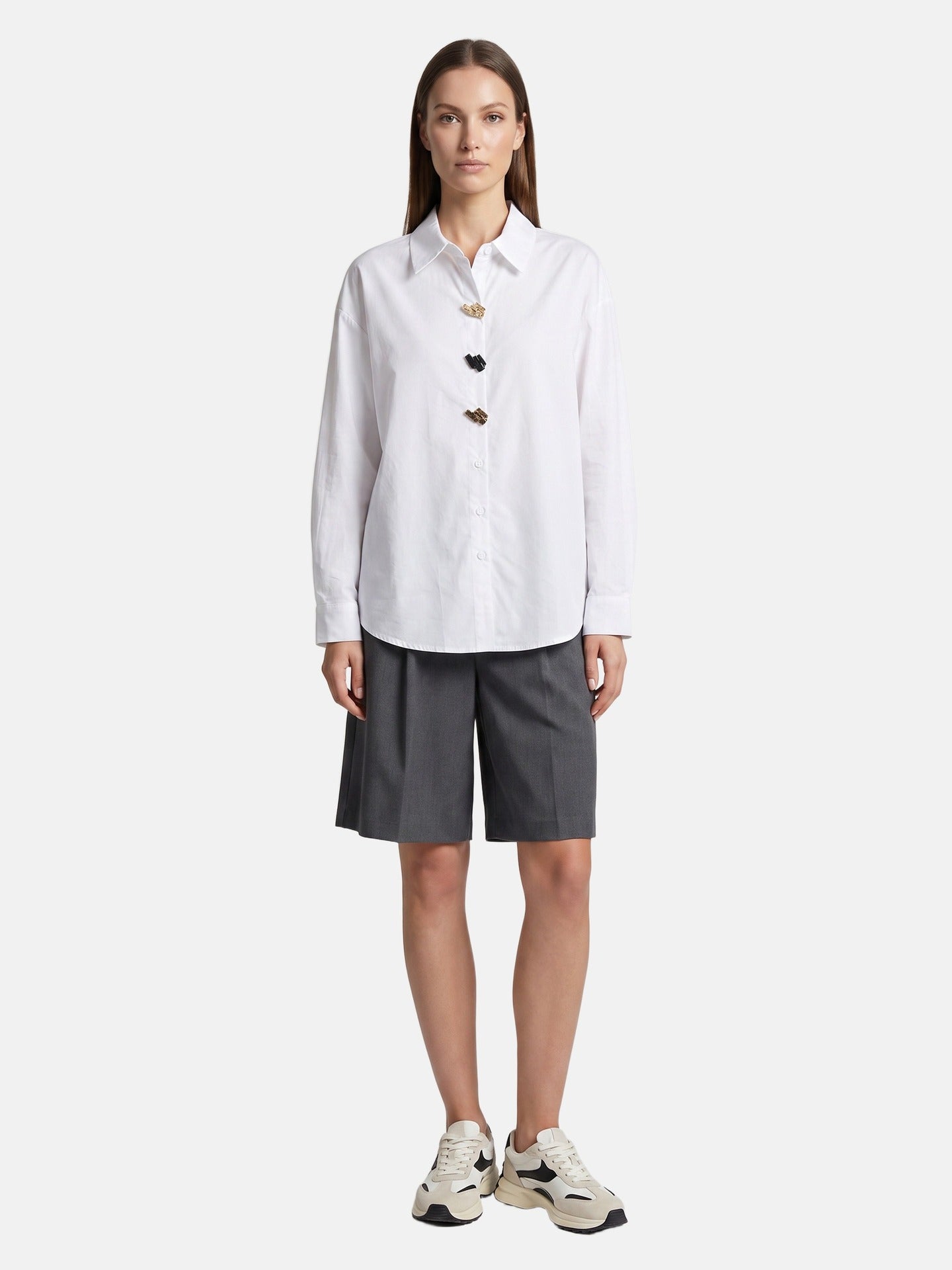 Blusa in Cotone Bianco