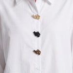 Blusa in Cotone Bianco