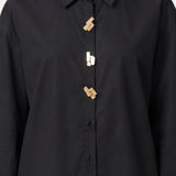 Blusa in Cotone Nero