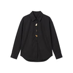 Blusa in Cotone Nero