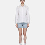 Blusa in 85% Tencel 15% Poliester Bianco