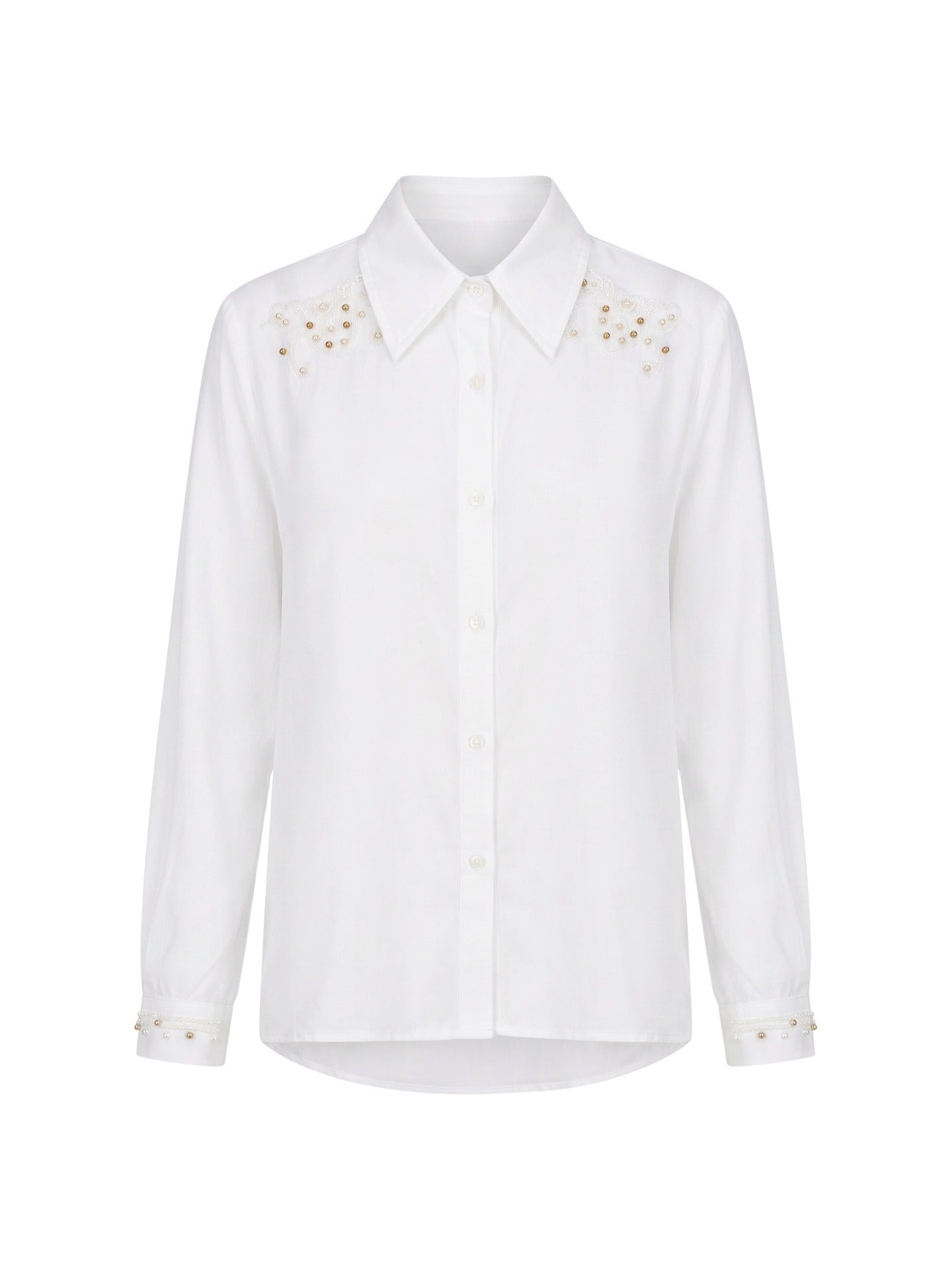 Blusa in 85% Tencel 15% Poliester Bianco
