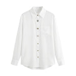 Blusa in 85% Tencel 15% Poliester Bianco