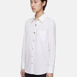 Blusa in 85% Tencel 15% Poliester Bianco