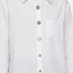 Blusa in 85% Tencel 15% Poliester Bianco