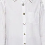 Blusa in 85% Tencel 15% Poliester Bianco