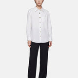 Blusa in 85% Tencel 15% Poliester Bianco