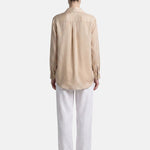 Blusa in 85% Tencel 15% Poliester Cammello