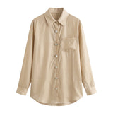 Blusa in 85% Tencel 15% Poliester Cammello