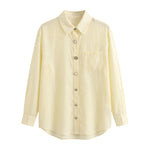 Blusa in 85% Tencel 15% Poliester Giallo