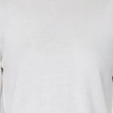 Blusa in 84% Cotone 16% Elastan Bianco