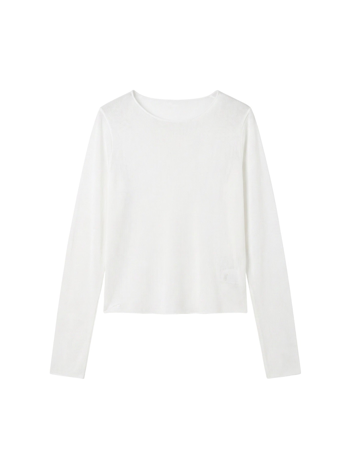Blusa in 84% Cotone 16% Elastan Bianco