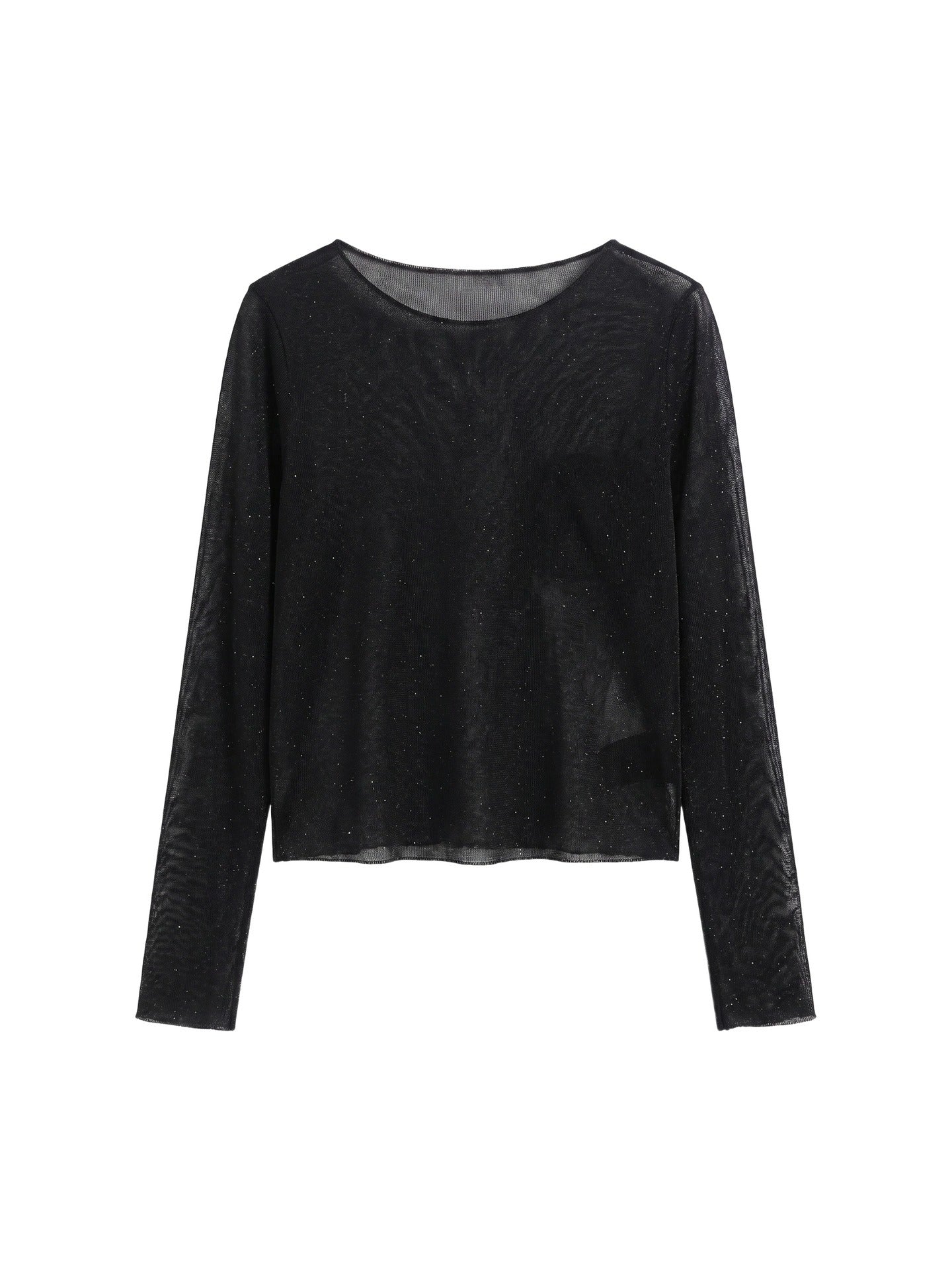 Blusa in 84% Cotone 16% Elastan Nero