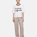 Blusa in 100% Viscosa Verde Militare