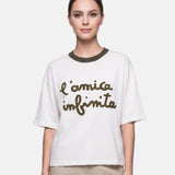 Blusa in 100% Viscosa Verde Militare