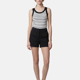 Blusa in 70% Viscosa 30% Nylon Nero