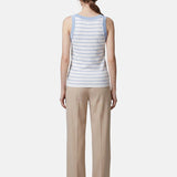 Blusa in 70% Viscosa 30% Nylon Blu