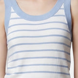 Blusa in 70% Viscosa 30% Nylon Blu