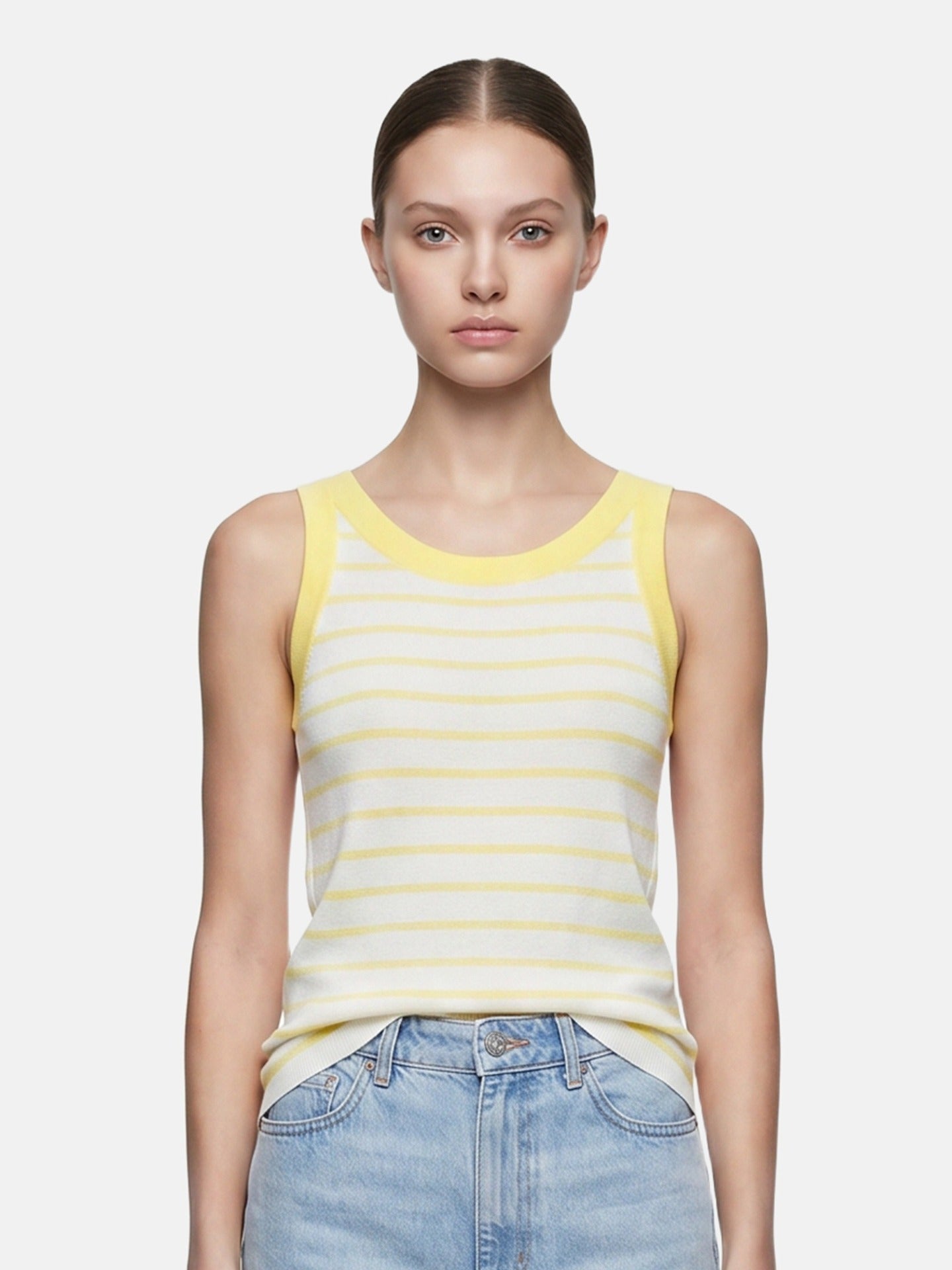 Blusa in 70% Viscosa 30% Nylon Giallo