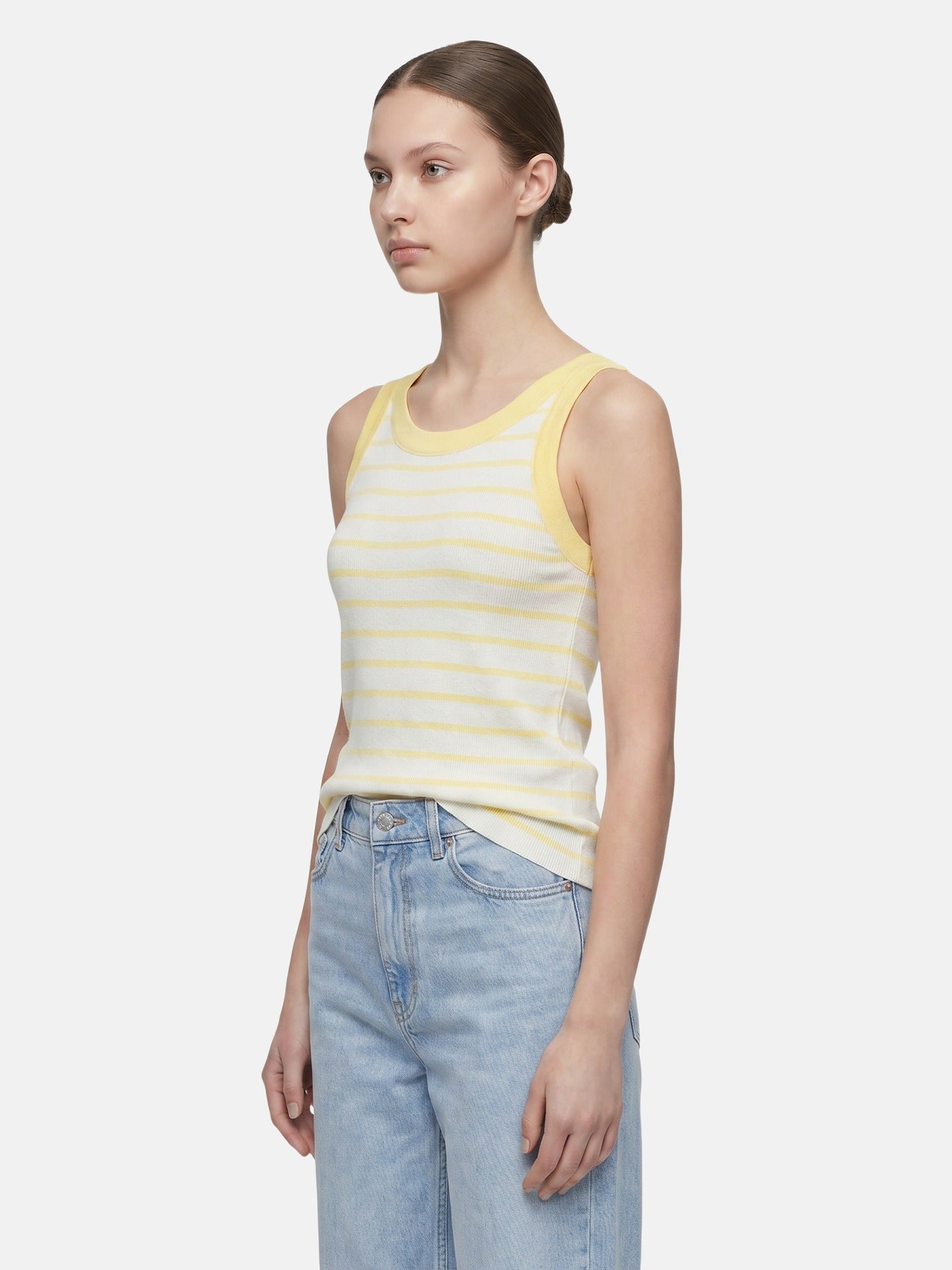 Blusa in 70% Viscosa 30% Nylon Giallo