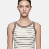 Blusa in 70% Viscosa 30% Nylon Beige Scuro
