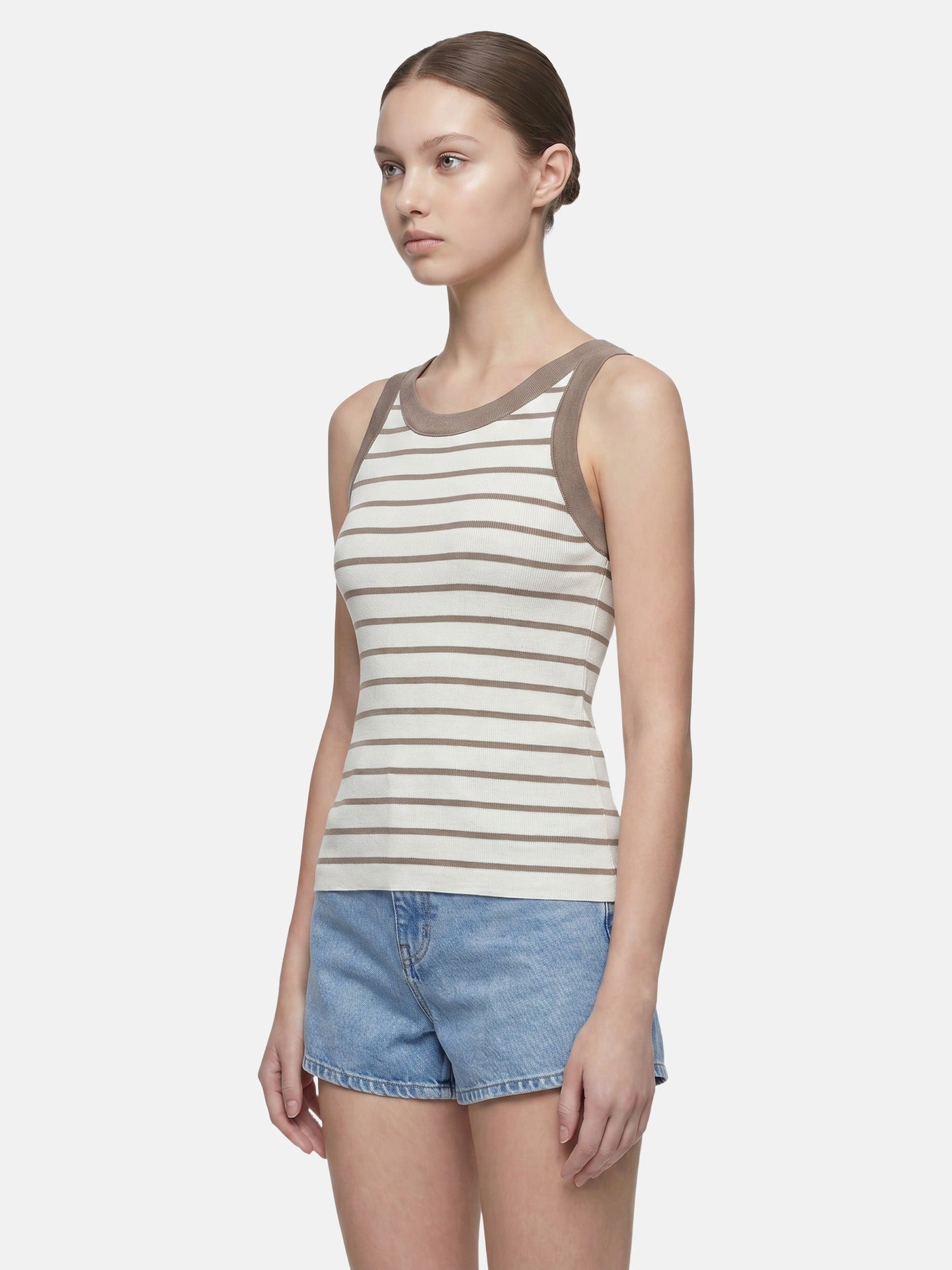 Blusa in 70% Viscosa 30% Nylon Beige Scuro