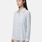 Blusa in 75% Viscosa 25% Poliester Blu