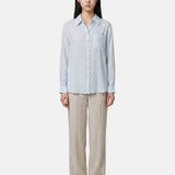 Blusa in 75% Viscosa 25% Poliester Blu