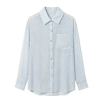 Blusa in 75% Viscosa 25% Poliester Blu