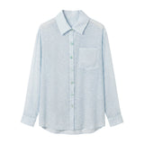 Blusa in 75% Viscosa 25% Poliester Blu