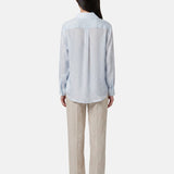 Blusa in 75% Viscosa 25% Poliester Blu