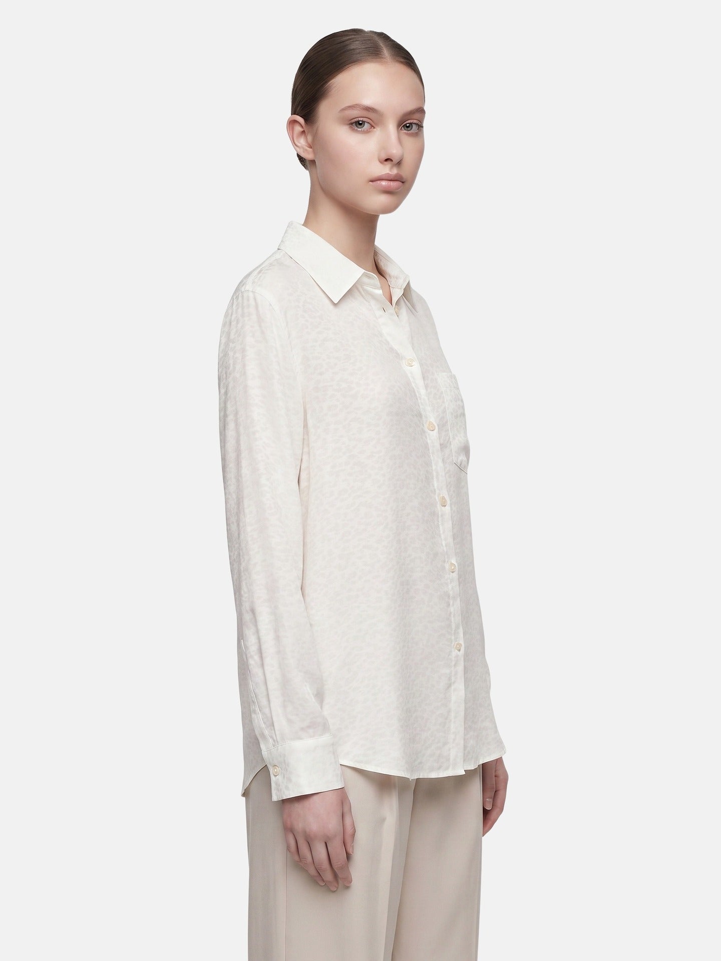 Blusa in 75% Viscosa 25% Poliester Panna