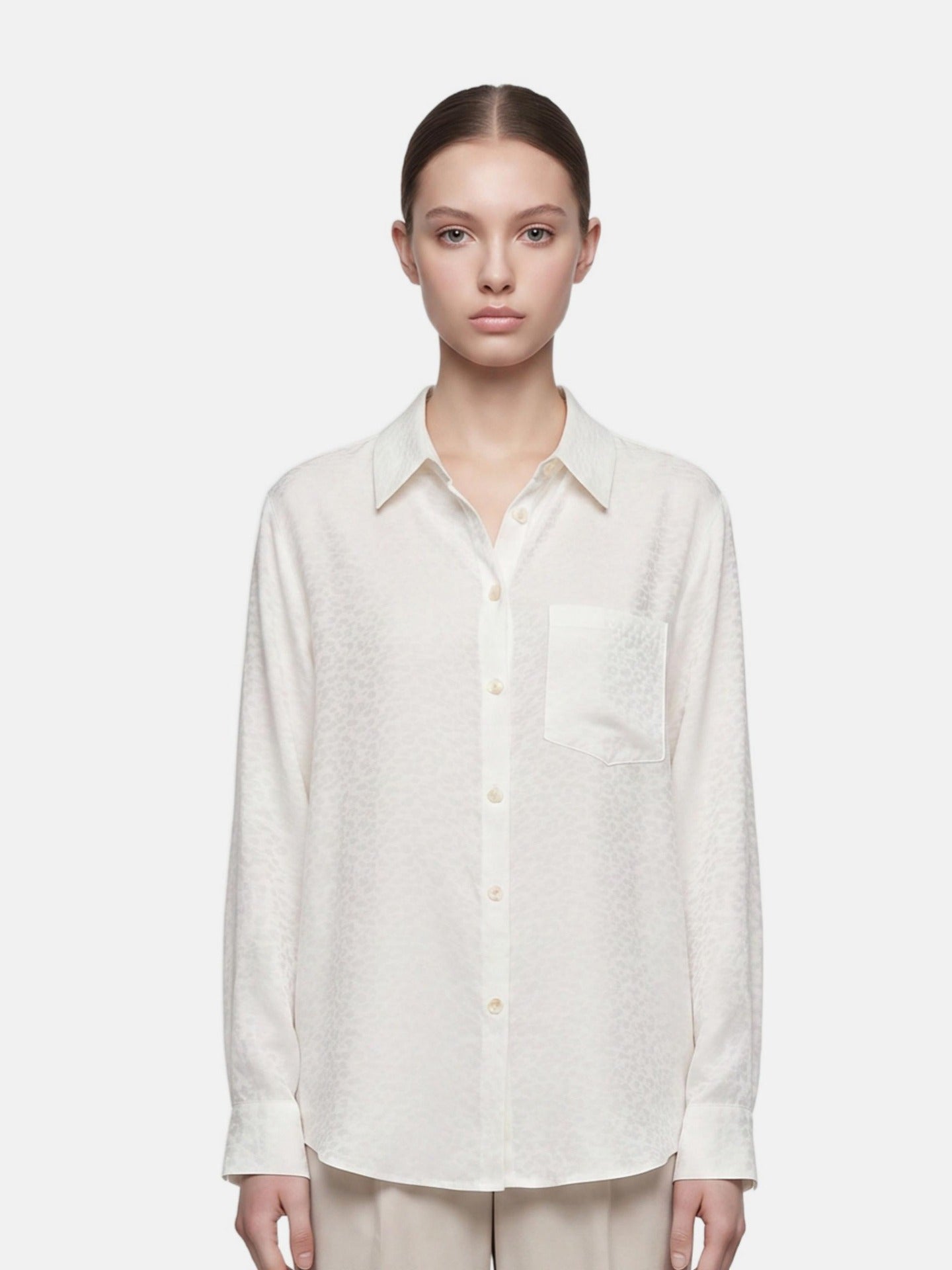 Blusa in 75% Viscosa 25% Poliester Panna