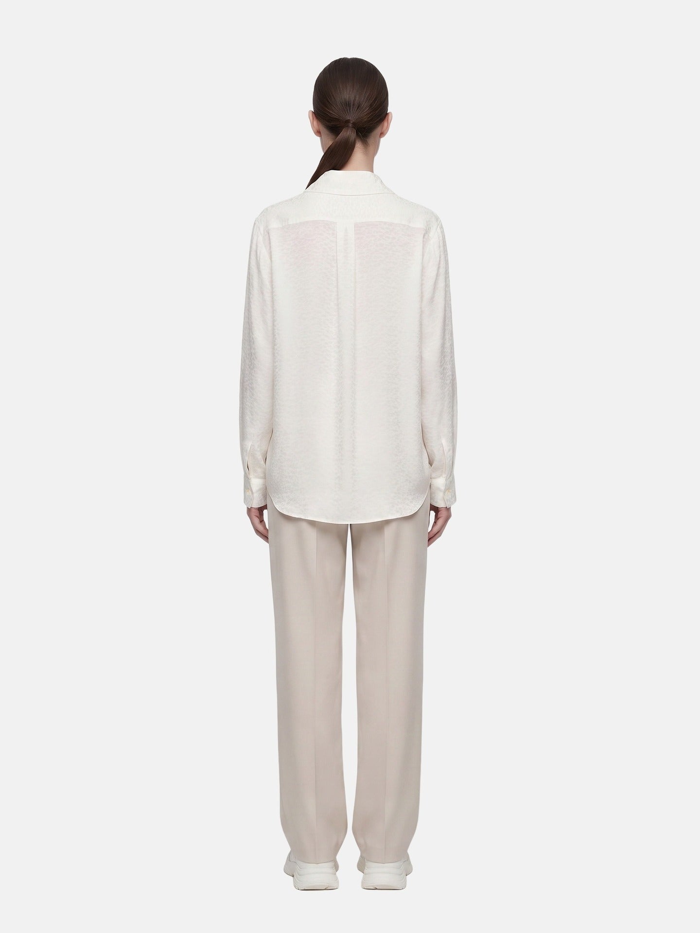 Blusa in 75% Viscosa 25% Poliester Panna