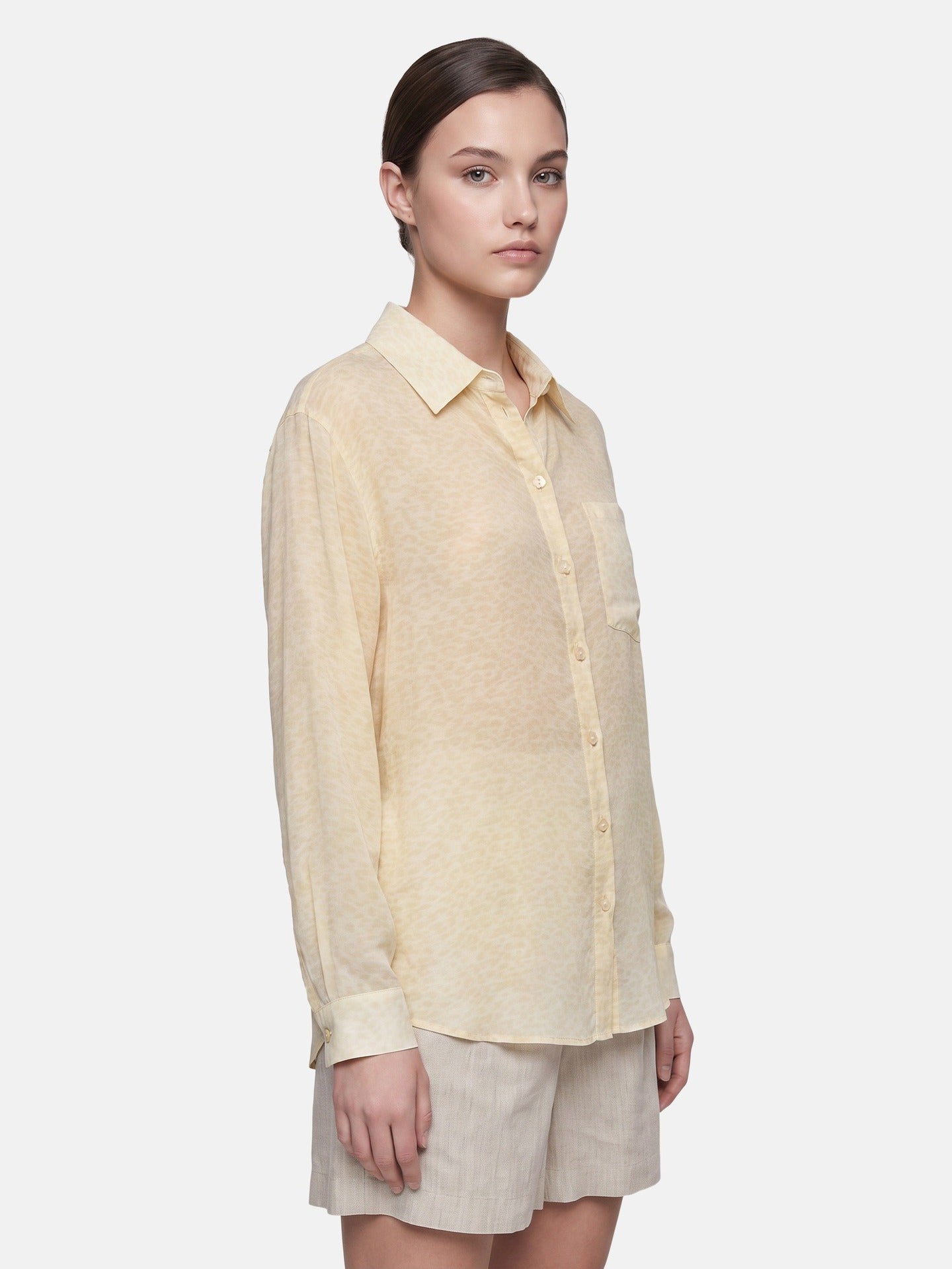 Blusa in 75% Viscosa 25% Poliester Giallo