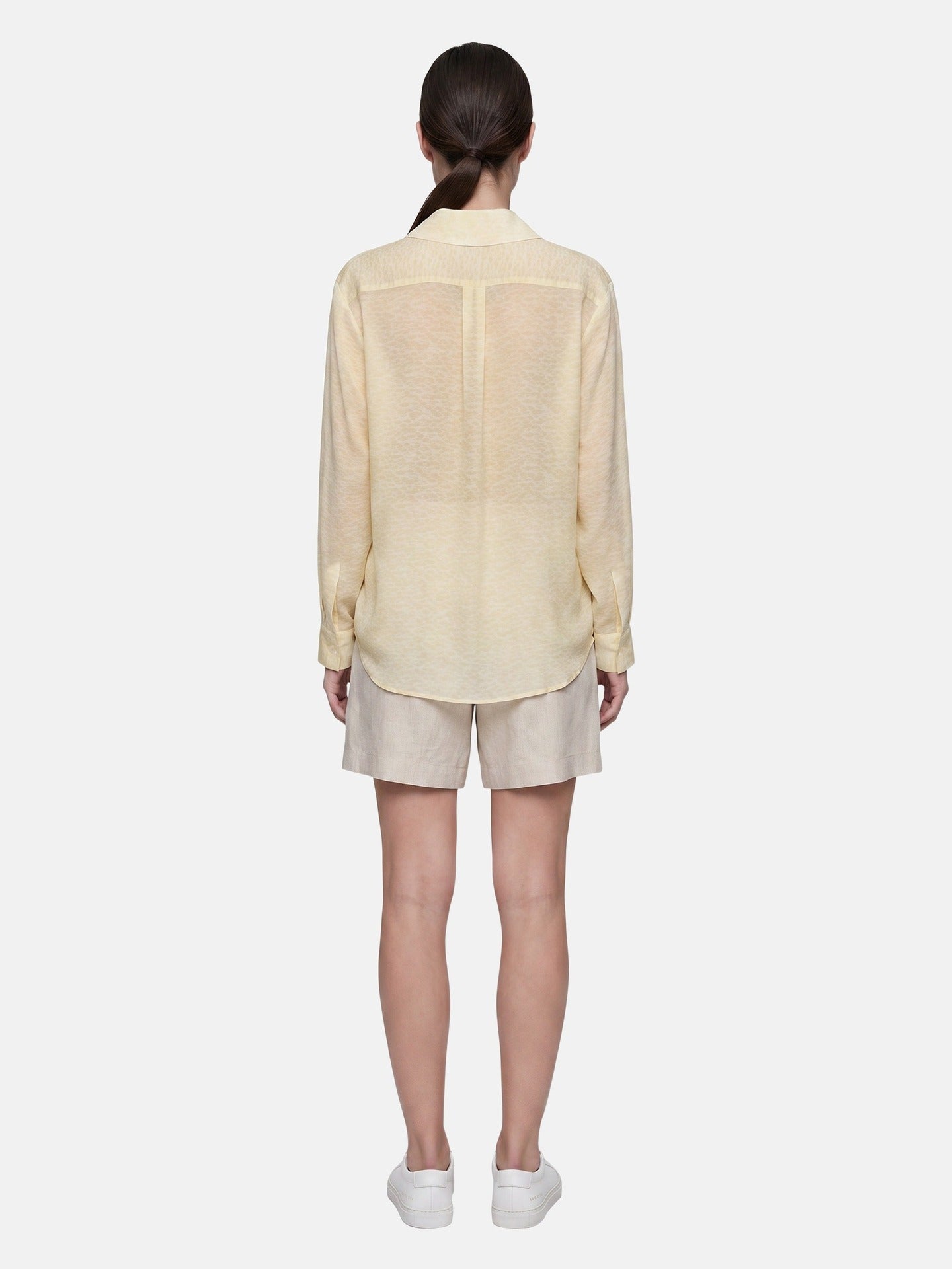 Blusa in 75% Viscosa 25% Poliester Giallo