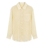 Blusa in 75% Viscosa 25% Poliester Giallo