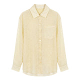 Blusa in 75% Viscosa 25% Poliester Giallo