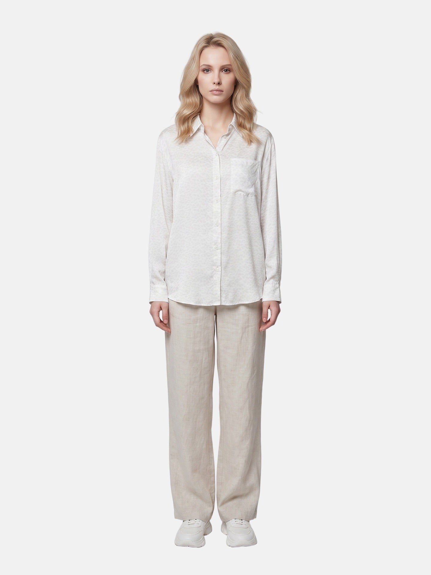 Blusa in 75% Viscosa 25% Poliester Grigio