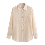 Blusa in 70% Tencel 20% Poliammide 10% Poliester Beige