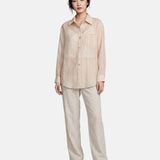 Blusa in 70% Tencel 20% Poliammide 10% Poliester Beige