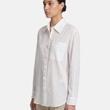 Blusa in 70% Tencel 20% Poliammide 10% Poliester Bianco