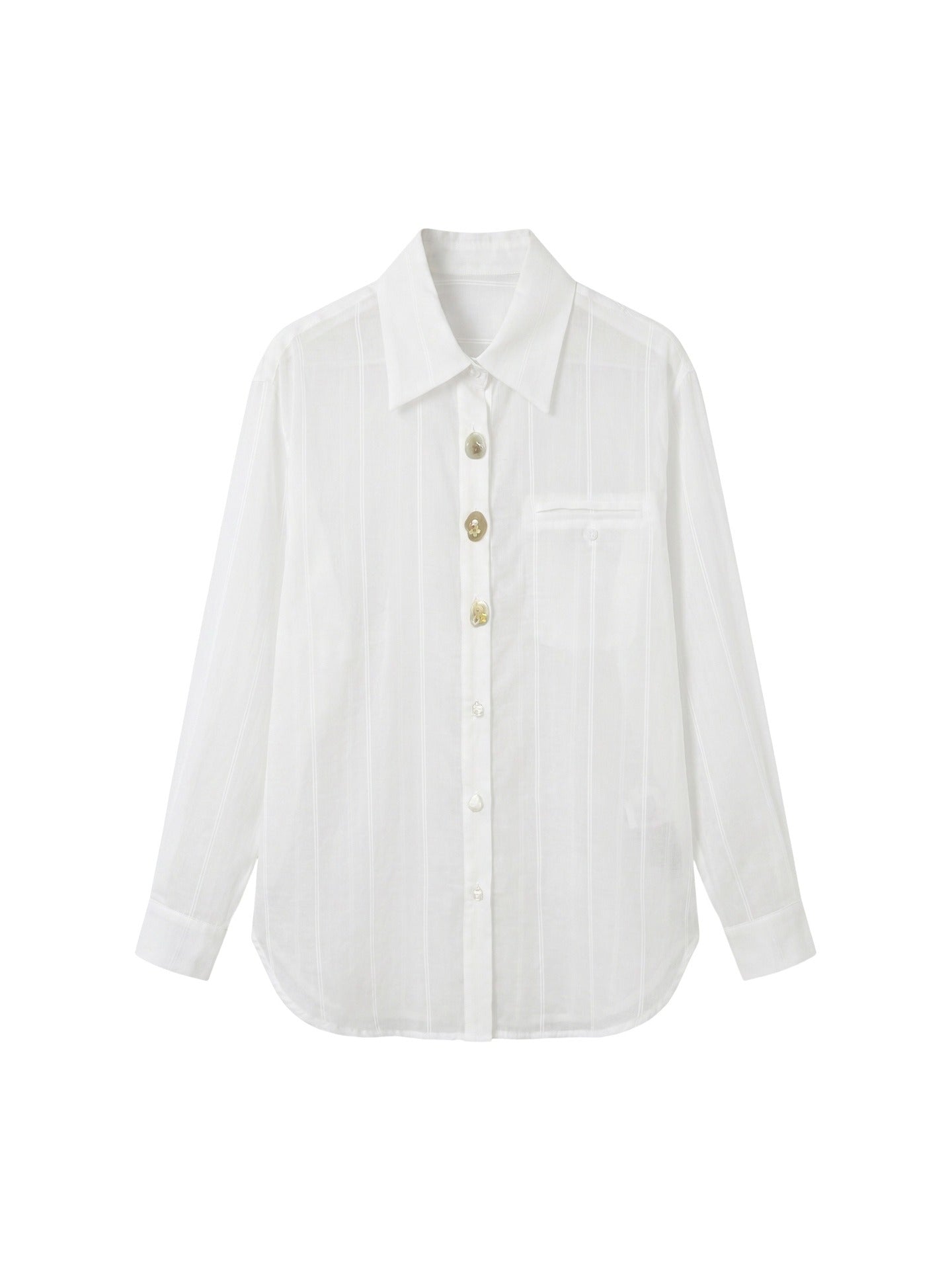 Blusa in 70% Tencel 20% Poliammide 10% Poliester Bianco