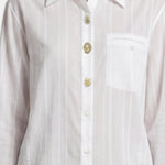 Blusa in 70% Tencel 20% Poliammide 10% Poliester Bianco