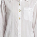 Blusa in 70% Tencel 20% Poliammide 10% Poliester Bianco