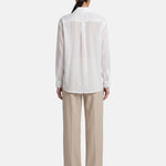 Blusa in 70% Tencel 20% Poliammide 10% Poliester Bianco