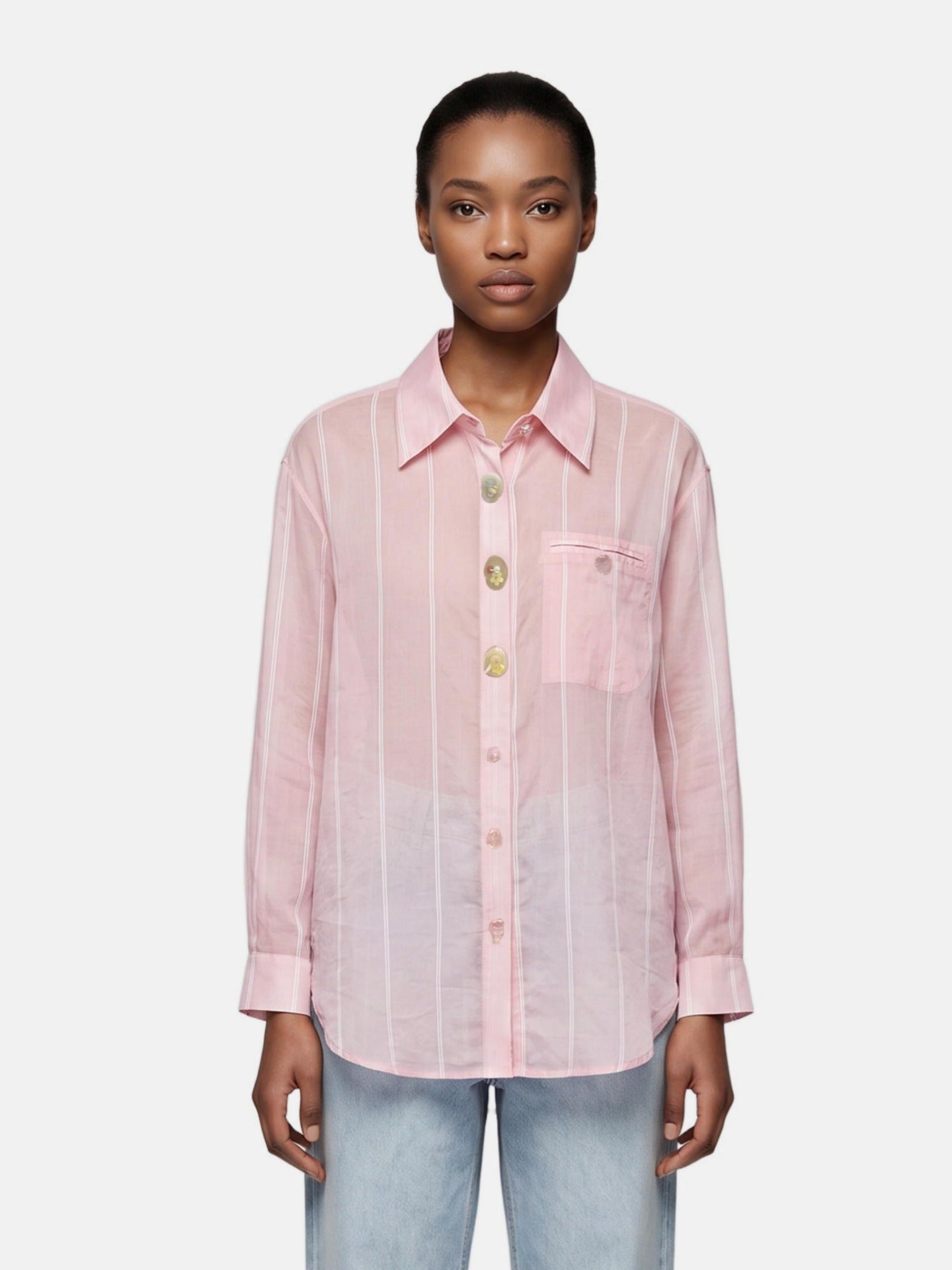 Blusa in 70% Tencel 20% Poliammide 10% Poliester Rosa